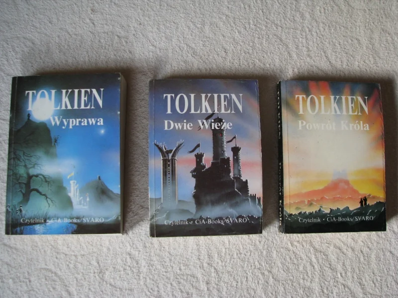 J.J.R. Tolkien Władca pierścieni 3 tomy Wyprawa, 2 wieże, Powrót króla